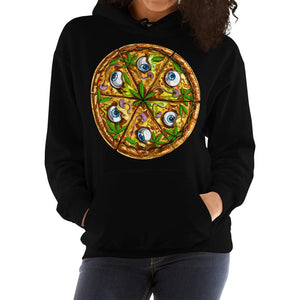 Psychedelic Hoodie, Trippy Hoodie, Pizza Hoodie, Stoner Sweatshirt, Stoner Clothing, Weed Sweatshirt - Psychonautica Store