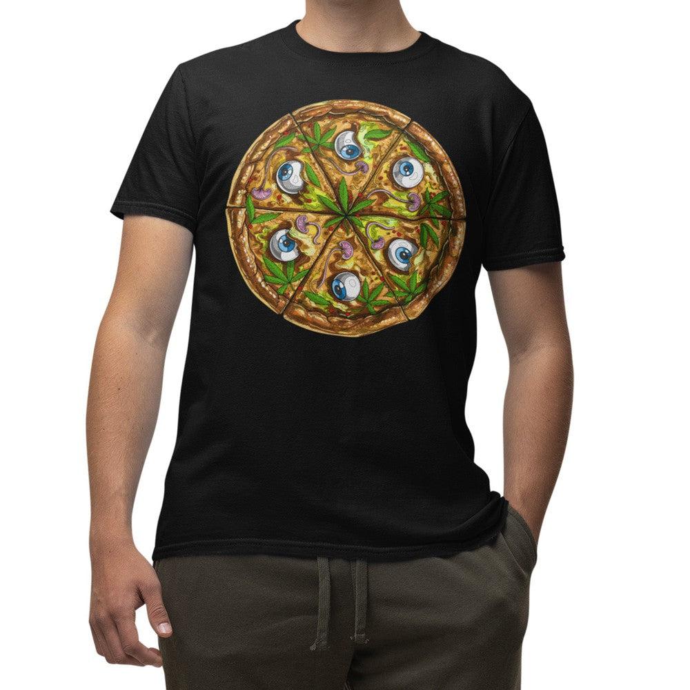 Psychedelic Shirt, Trippy Shirt, Pizza Shirt, Stoner Shirt, Stoner Clothing, Weed Shirt, Funny Pizza Tee - Psychonautica Store