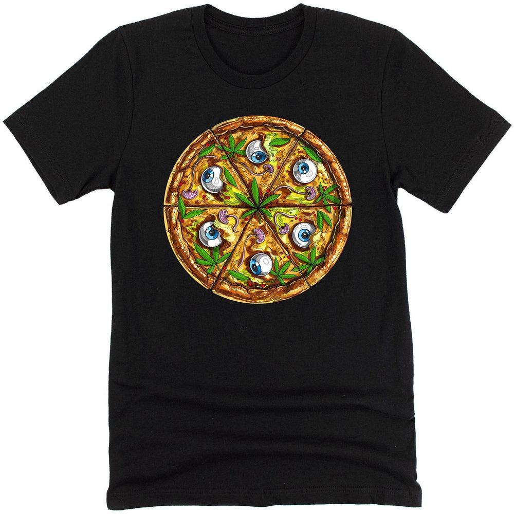 Psychedelic Shirt, Trippy Shirt, Pizza Shirt, Stoner Shirt, Stoner Clothing, Weed Shirt, Funny Pizza Tee - Psychonautica Store