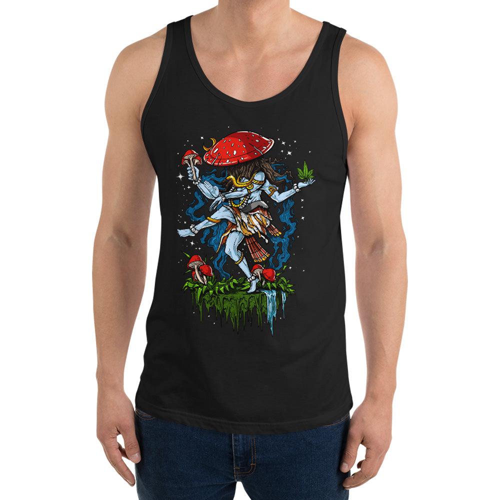 Psychedelic Shiva Tank, Shiva Clothes, Hippie Tank, Magic Mushrooms Tank, Festival Clothing, Psychedelic Clothing - Psychonautica