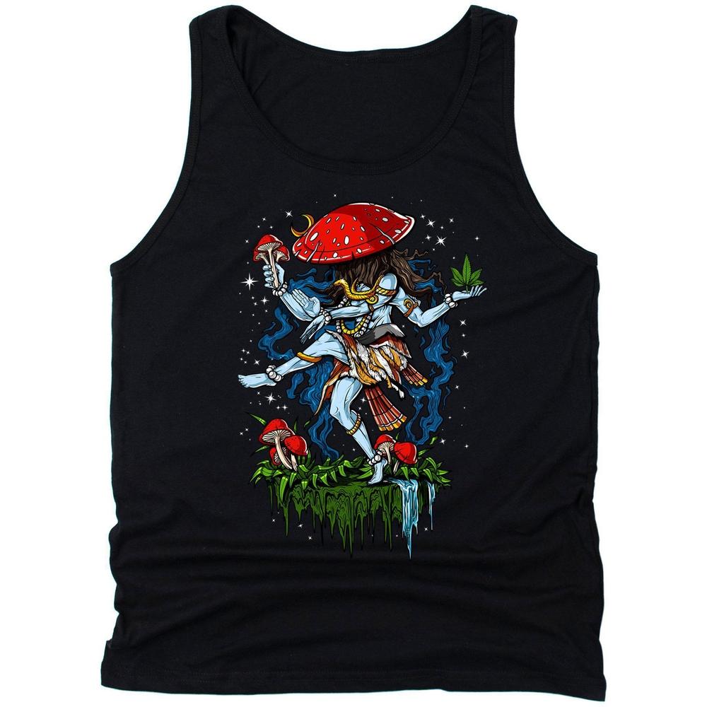 Psychedelic Shiva Tank, Shiva Clothes, Hippie Tank, Magic Mushrooms Tank, Festival Clothing, Psychedelic Clothing - Psychonautica