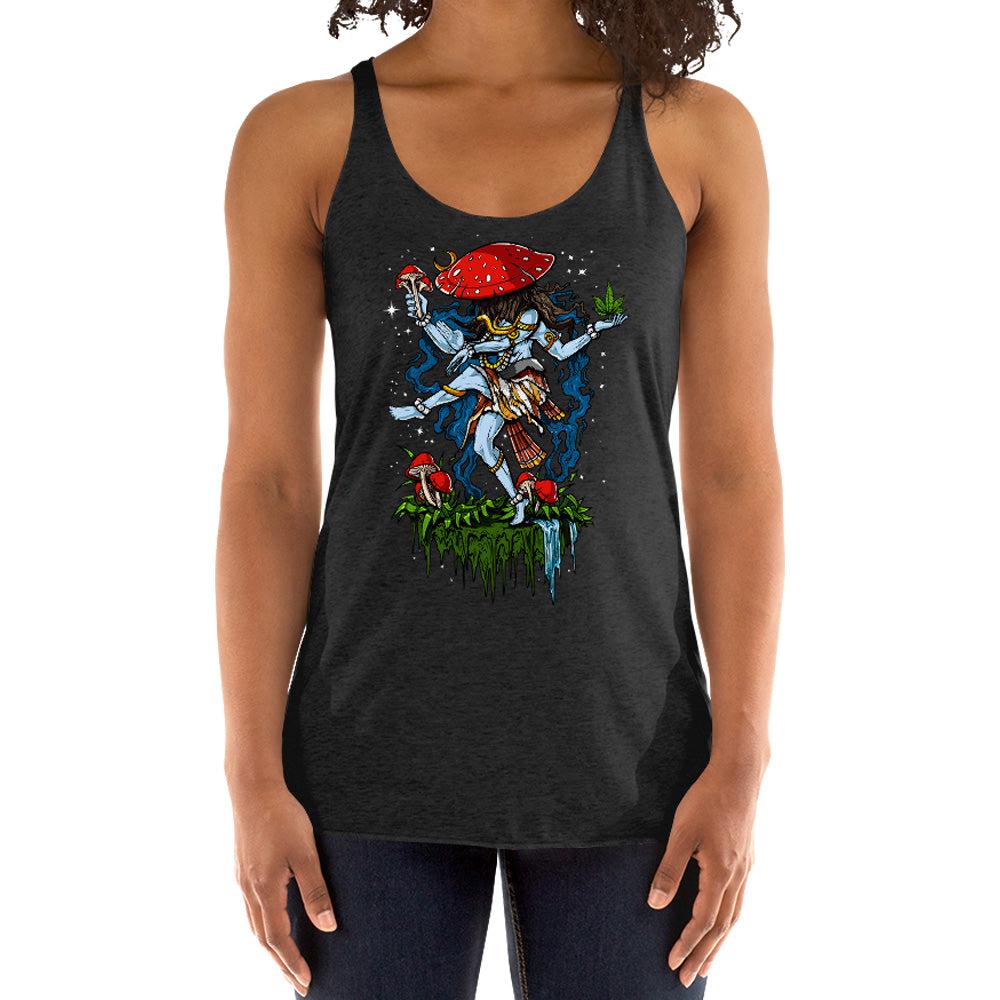 Psychedelic Shiva Tank, Psychedelic Womens Tank, Hippie Clothing, Shiva Tank Top,Magic Mushrooms Tank, Hippie Clothes, Shiva Clothing - Psychonautica
