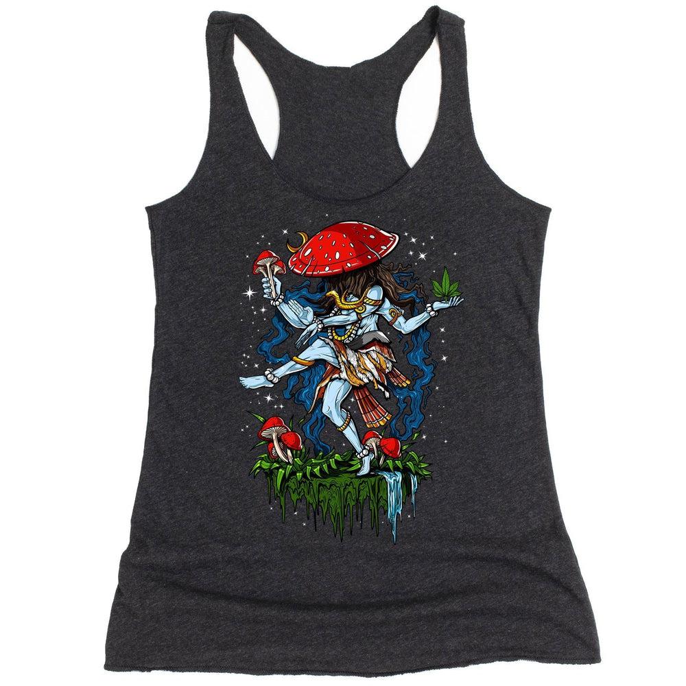 Psychedelic Shiva Tank, Psychedelic Womens Tank, Hippie Clothing, Shiva Tank Top,Magic Mushrooms Tank, Hippie Clothes, Festival Clothing - Psychonautica