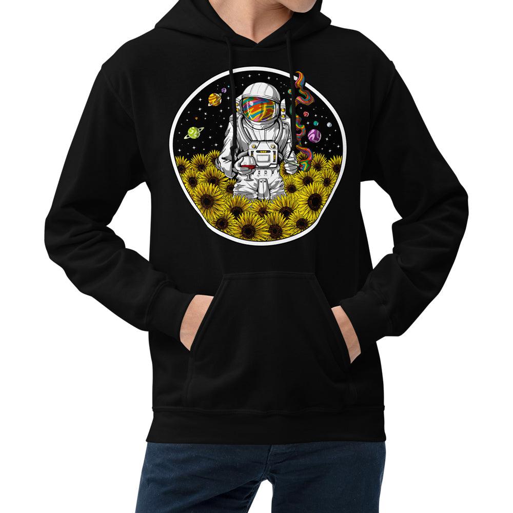 Psychedelic Astronaut Hoodie, Psychedelic Hoodie, Hippie Sweatshirt, Stoner Hoodie, Trippy Clothing, Psychedelic Clothes, Festival Clothing - Psychonautica Store
