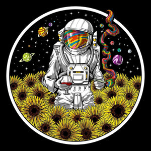 Psychedelic Astronaut, Astronaut Smoking Weed, Astronaut Stoner, Astronaut Hippie, Trippy Astronaut - Psychonautica Store