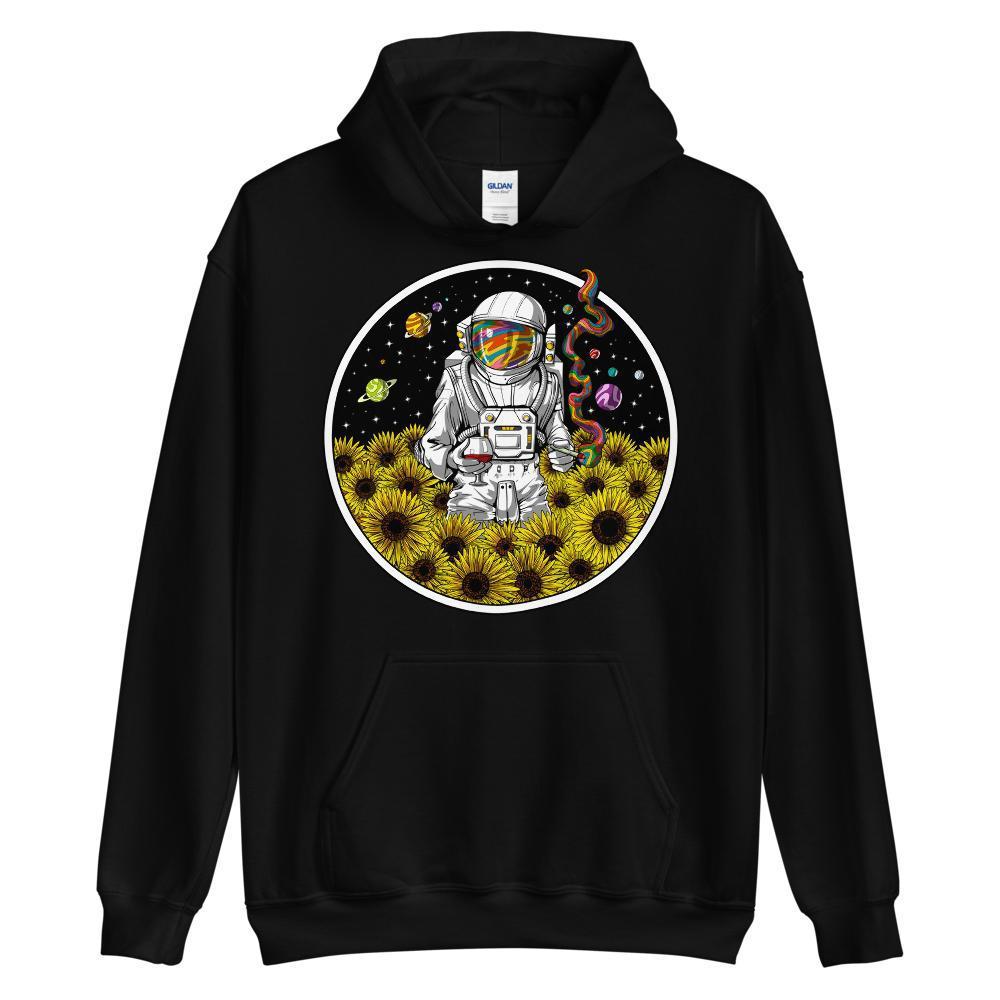 Psychedelic Astronaut Hoodie, Psychedelic Hoodie, Hippie Sweatshirt, Stoner Hoodie, Trippy Clothing, Psychedelic Clothes, Festival Clothing - Psychonautica Store