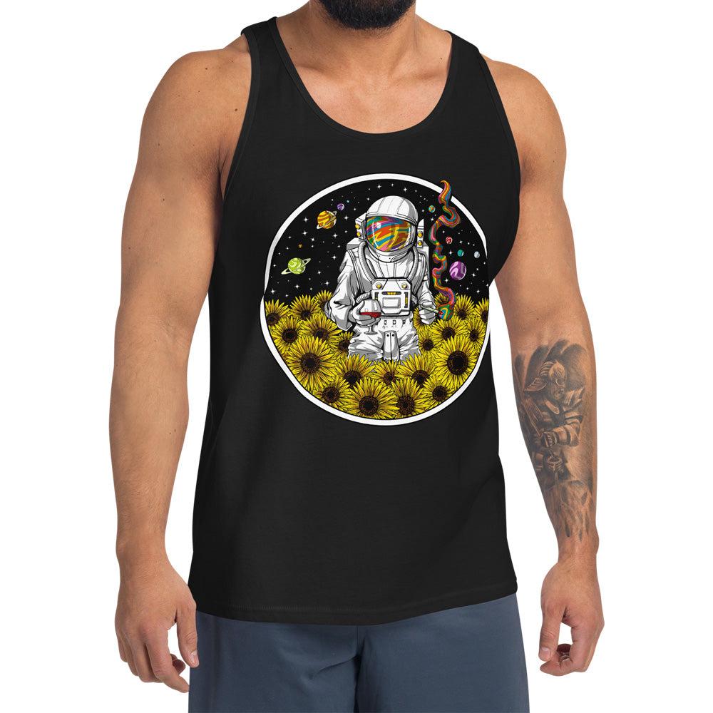 Psychedelic Astronaut Tank, Psychedelic Tank, Hippie Tank Top, Stoner Tank, Trippy Tank, Psychedelic Clothes, Festival Clothing - Psychonautica Store