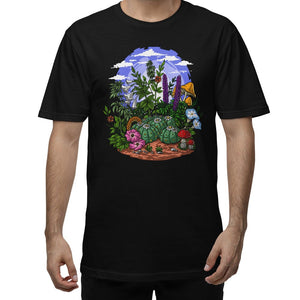 Psychoactive Plants T-Shirt, Psychedelic T-Shirt, Psychedelic Garden Shirt, Peyote Cactus T-Shirt, Trippy Mushrooms Shirt, Peyote Clothing, Peyote Apparel - Psychonautica Store