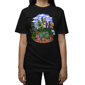Psychoactive Plants T-Shirt, Psychedelic T-Shirt, Psychedelic Shirt, Peyote Cactus T-Shirt, Trippy Shirt, Peyote Clothing, Peyote Apparel - Psychonautica Store