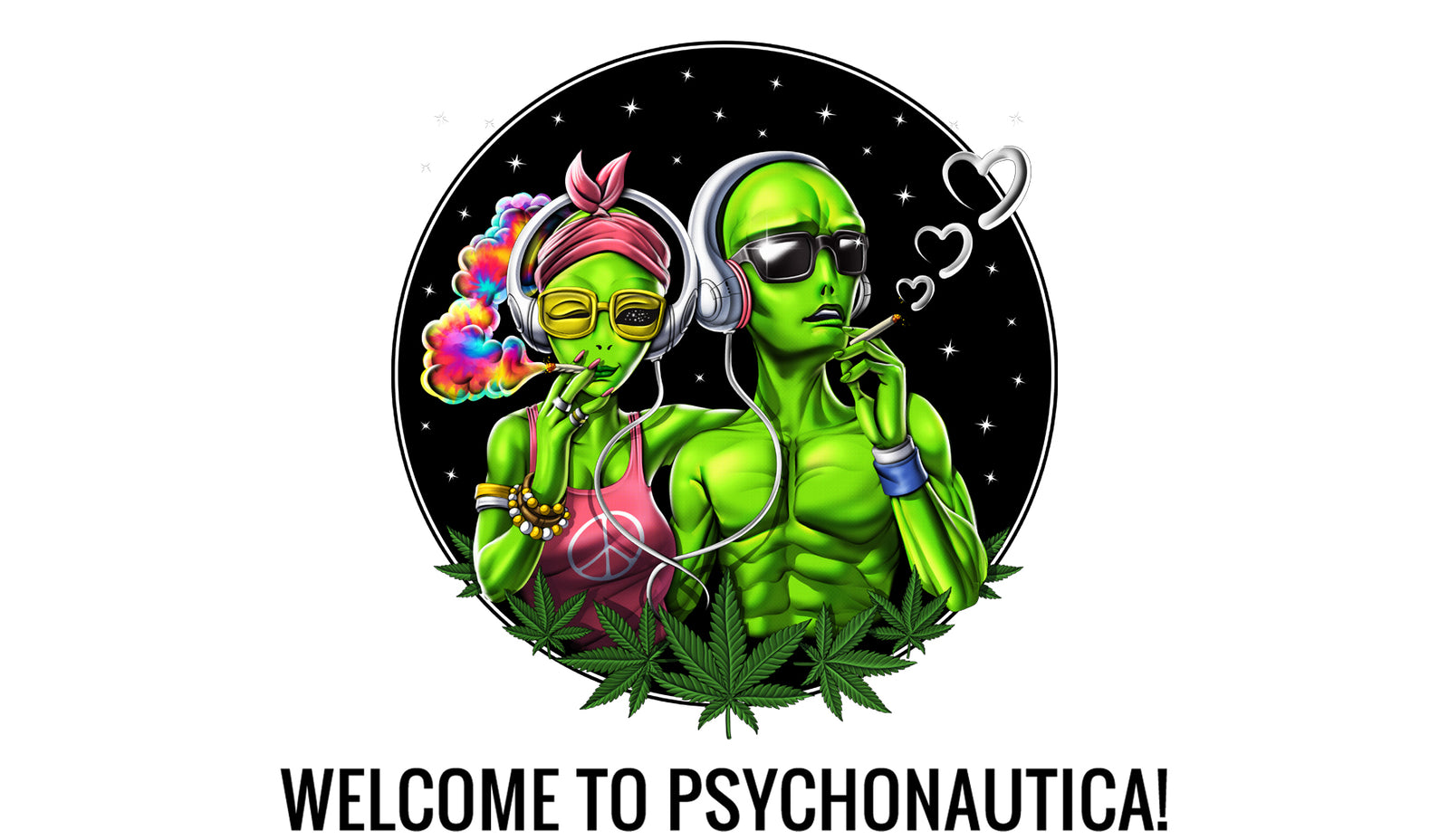 Psychedelic Weed Hippie T-Shirts and Hoodies Psychonautica 