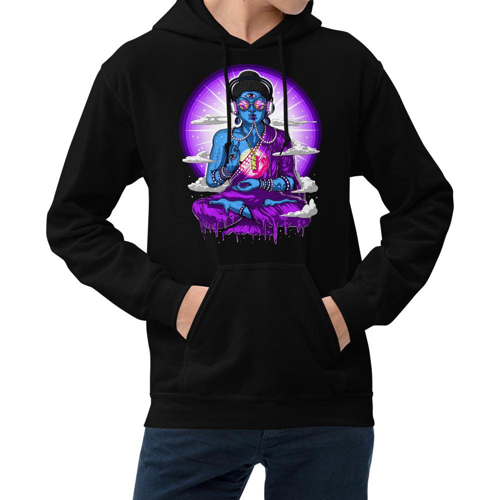 Psytrance Hoodie, Psychedelic Hoodie, Buddha Hoodie, Trippy Hoodie, EDM Clothing, Festival Clothes, Festival Clothing - Psychonautica Store
