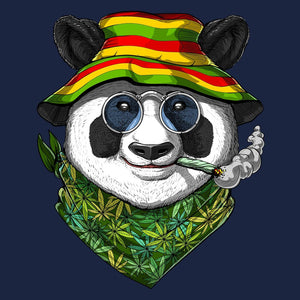 Rastafari Shirt, Panda Rasta, Panda T-Shirt, Weed Shirts, Funny Hippie Shirt, Stoner Clothes, Cannabis Tee, Stoner Clothing, Panda Clothing, Stoner Tees - Psychonautica Store