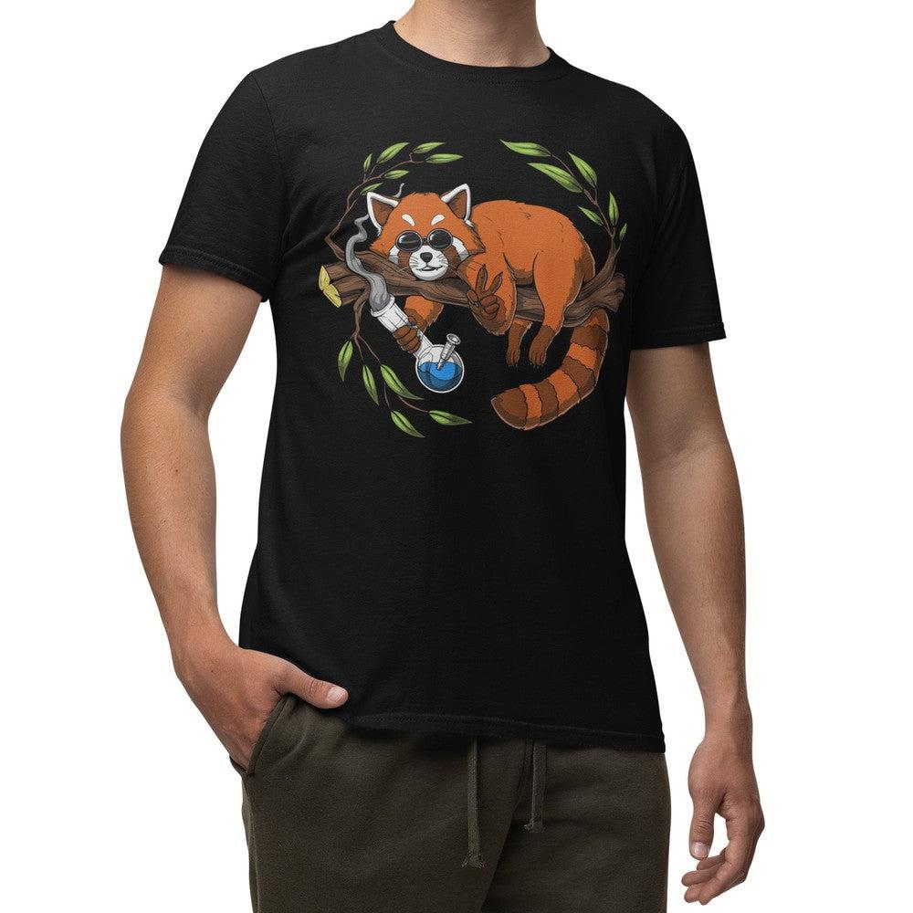 Red Panda Shirt, Funny Weed Shirt, Red Panda Tees, Hippie Shirt, Red Panda Clothes, Stoner Shirts, Cannabis Tee, Red Panda Clothes - Psychonautica Store