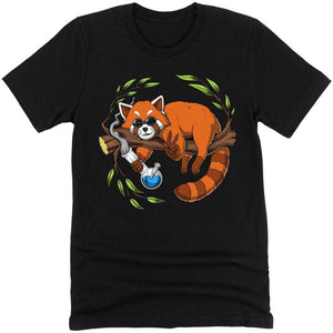 Red Panda Shirt, Funny Weed Shirt, Red Panda Tees, Hippie Shirt, Red Panda Clothes, Stoner Shirts, Cannabis Tee, Red Panda Clothes - Psychonautica Store