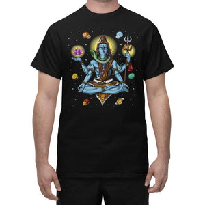 Shiva T-Shirt, Meditation T-Shirt, Hindu T-Shirt, Hinduism Shirts, Shiva Yoga Shirt, Spiritual Shirt, Hindu Clothing - Psychonautica Store