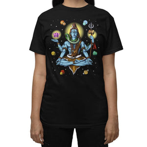 Shiva Meditation T-Shirt, Hindu Meditation T-Shirt, Hindu Yoga T-Shirt, Hinduism Shirts, Shiva Yoga Shirt, Spiritual Shirt, Hindu Clothing - Psychonautica Store