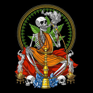 Skeleton Buddha Shirt, Buddha Smoking Weed Shirt, Stoner T-Shirt, Stoner Clothes, Weed Clothing, Cannabis Shirt, Stoner Clothing, Marijuana Shirt - Psychonautica Store