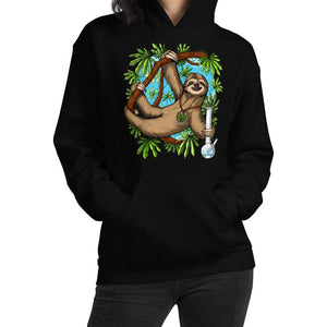 Stoner Hoodie, Sloth Hoodie, Hippie Sweatshirt, Sloth Sweatshirt, Weed Hoodie, Stoner Clothes, Weed Clothes - Psychonautica Store