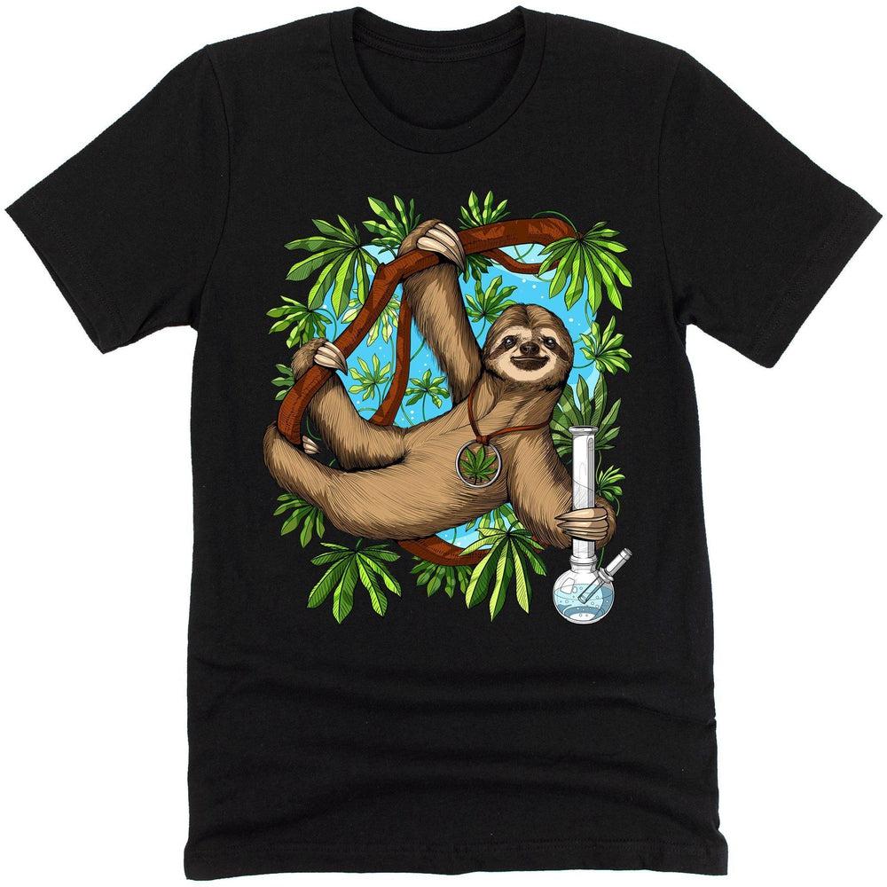 Sloth Smoking Weed, Stoner Shirt, Sloth Weed Shirt, Hippie T-Shirt, Sloth Tee, Weed Shirt, Stoner Clothes, Weed Clothes - Psychonautica Store