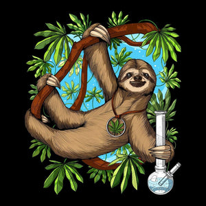 Sloth Weed Tank, Funny Stoner Tank, Weed Tank, Stoner Tank, Sloth Clothing - Psychonautica Store