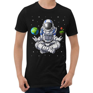 Astronaut Meditation T-Shirt, Astronaut Yoga Unisex Shirt, Psychedelic Astronaut Mens Shirt, Space Astronaut Namaste Tee, Zen Astronaut Tee - Psychonautica Store