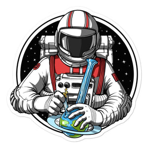 Stoner Astronaut Sticker, Psychedelic Sticker, Astronaut Decals, Weed Stickers, Stoner Decals, Marijuana Sticker, Cannabis Stickers, Stoner Gifts - Psychonautica Store