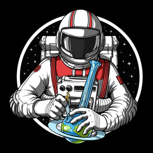 Astronaut Weed T-Shirt, Mens Weed Shirt, Stoner Shirt, Weed Clothes, Stoner Clothing, Cannabis Shirt - Psychonautica Store
