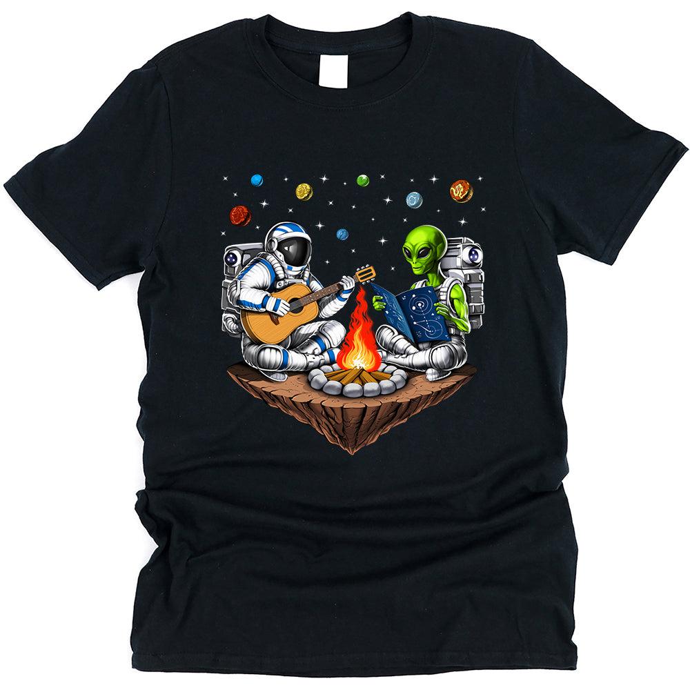 Space Astronaut Alien Camping Unisex T-Shirt Psychonautica