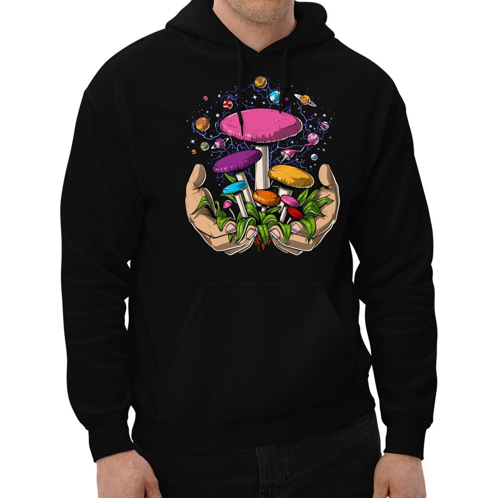 Magic Mushrooms Hoodie, Hippie Hoodie, Psychedelic Hoodie, Hippie Hoodie, Trippy Hoodie, Shrooms Hoodie, Fungi Hoodie - Psychonautica Store