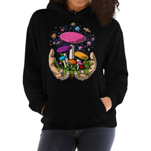 Magic Mushrooms Hoodie, Hippie Hoodie, Psychedelic Hoodie, Hippie Hoodie, Trippy Hoodie, Shrooms Hoodie, Fungi Hoodie - Psychonautica Store