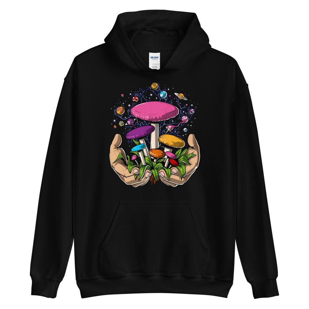 Magic Mushrooms Hoodie, Hippie Hoodie, Psychedelic Hoodie, Hippie Hoodie, Trippy Hoodie, Shrooms Hoodie, Fungi Hoodie - Psychonautica Store