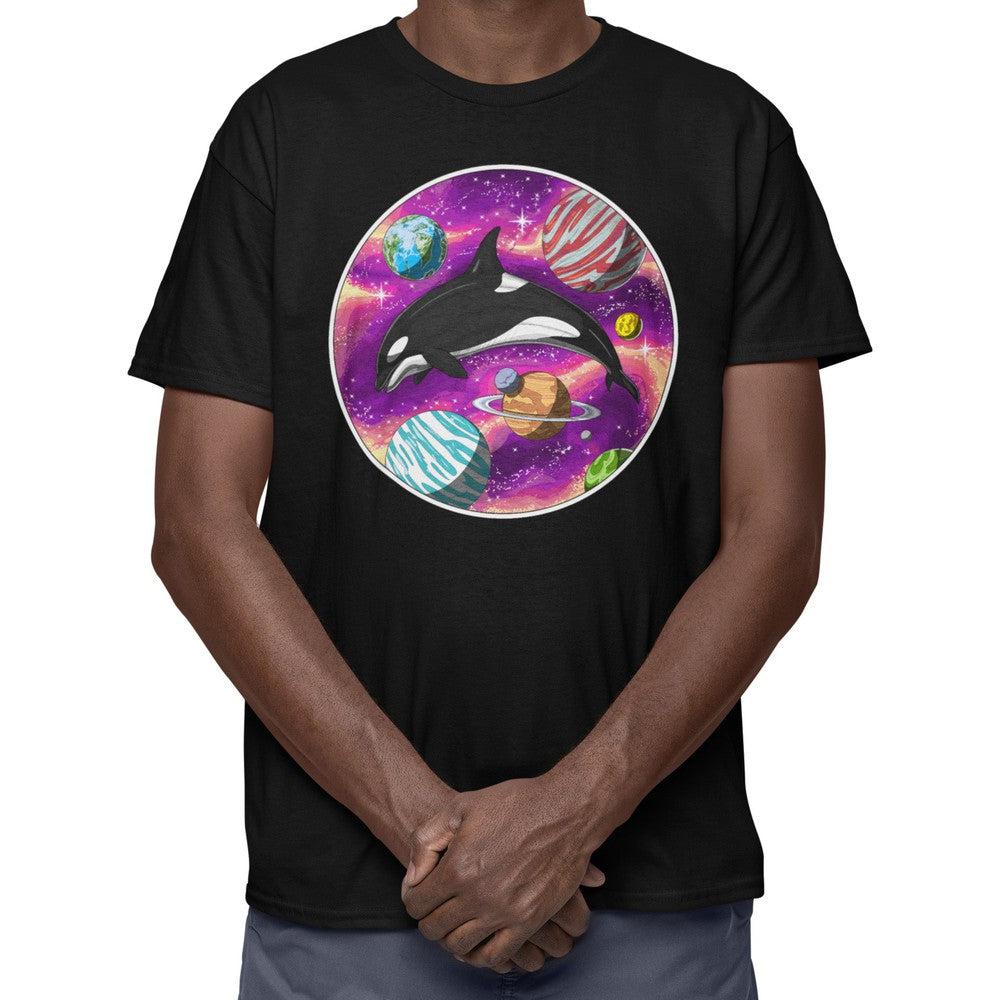 Psychedelic Orca Shirt, Trippy Orca Shirt, Space Orca Whale Shirt, Psychedelic Trippy Shirt, Psychedelic Clothing - Psychonautica Store