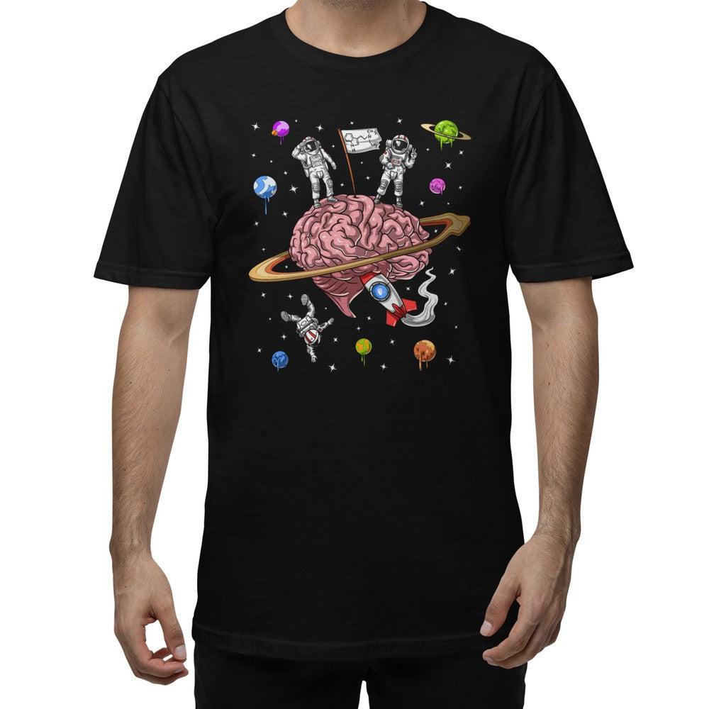 Psychedelic Astronaut Shirt, Psychonaut T-Shirt, Trippy DMT T-Shirt, Trippy Brain Tee, Psychedelic Clothing - Psychonautica Store