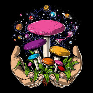 Mushrooms Shirt, Hippie Shirt, Psychedelic T-Shirt, Hippie Clothes, Hippie Clothing, Psilocybin Mushrooms, Shroms Shirt, Fungi Shirts - Psychonautica Store