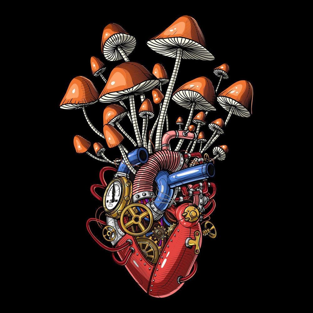 Steampunk Mushrooms Shirt, Magic Mushrooms Shirt, Mushrooms Tee, Fungi Tee, Shrooms Shirt, Hippie Clothes, Psilocybin Mushrooms - Psychonautica Store