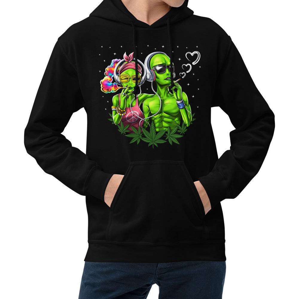 Aliens Smoking Weed, Weed Aliens Hoodie, Hippie Sweatshirt, Stoner Clothes, Hippie Hoodie, Cannabis Hoodie, Hippie Clothing - Psychonautica Store