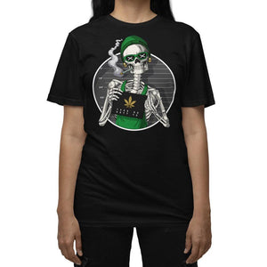 Skeleton Weed Shirt, Weed Shirt, Stoner Shirt, Stoner Clothes, Weed Clothing, Cannabis Shirt, Marijuana T-Shirt - Psychonautica Store