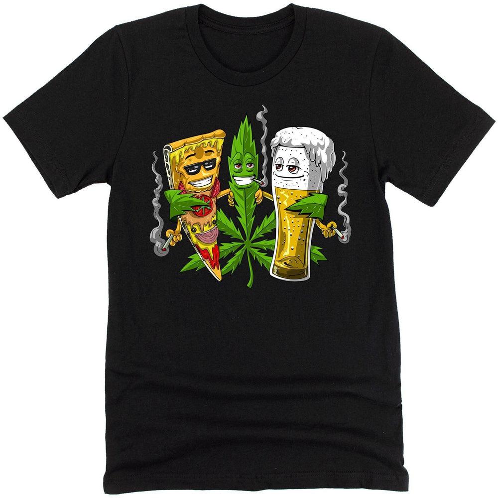 Weed Shirt, Weed Beer Pizza, Funny Stoner Shirt, Weed Clothes, Stoner Clothing, Weed Apparel, Stoner Tees - Psychonautica Store