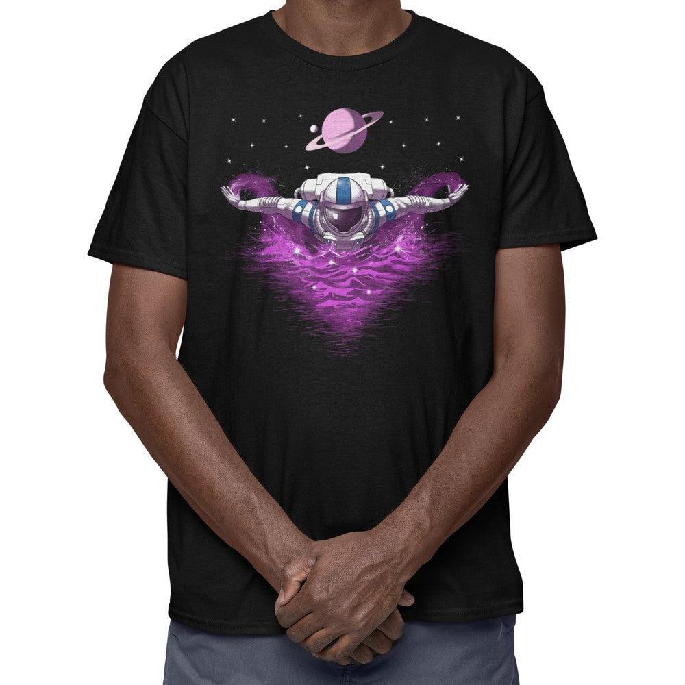 Psychedelic Astronaut T-Shirt, Swimming Astronaut Shirt, Trippy Astronaut Shirt, Space Astronaut T-Shirt, Swimmer Clothing - Psychonautica Store