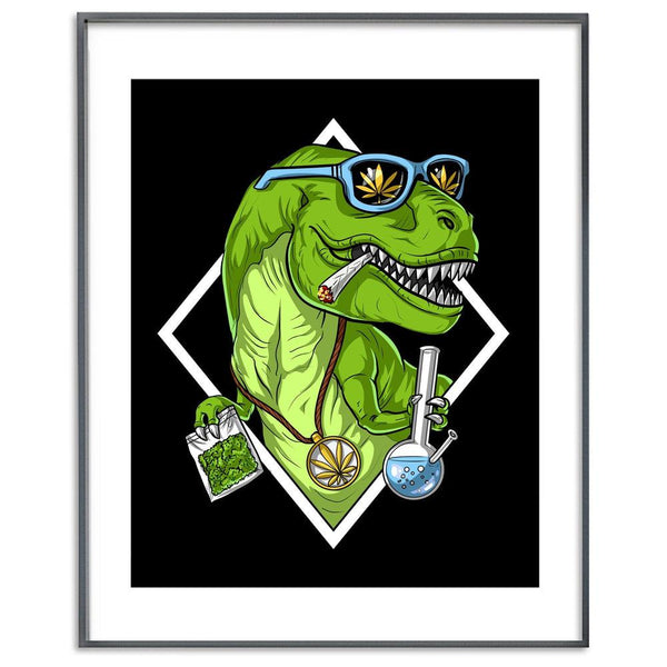 cigarettes and alcohol t rex T-Rex Dinosaur Stoner Smoking Weed Art Print cigarettes and alcohol t rex T-Rex Dinosaur Stoner Smoking Weed Art Print