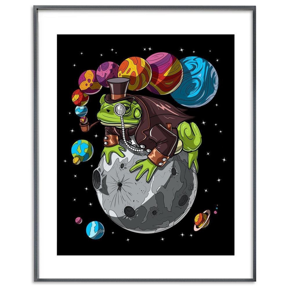 Bufo Alvarius Toad Poster, Psychedelic Poster, Bufo Alvarius Art Print, Psychedelic Frog Poster, DMT Poster, Space Frog Art Print - Psychonautica Store