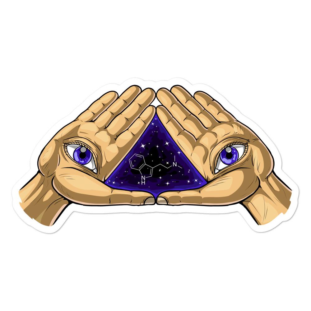 Trippy Sticker, Psychedelic Stickers, DMT Sticker, Trippy Decals - Psychonautica Store