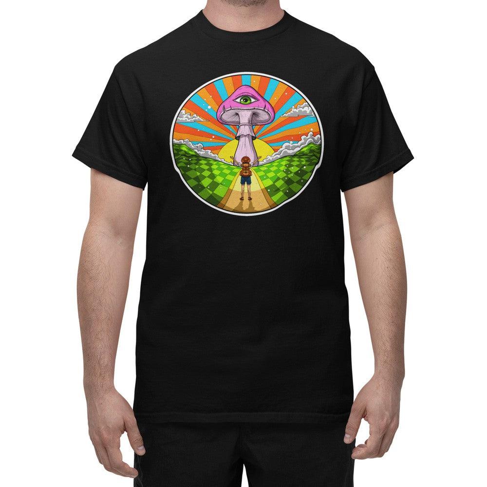 Magic Mushroom T-Shirt, Psychedelic Mushrooms Shirt, Trippy Mushrooms T-Shirt, Mushroom Clothing, Mushroom Clothes - Psychonautica Store