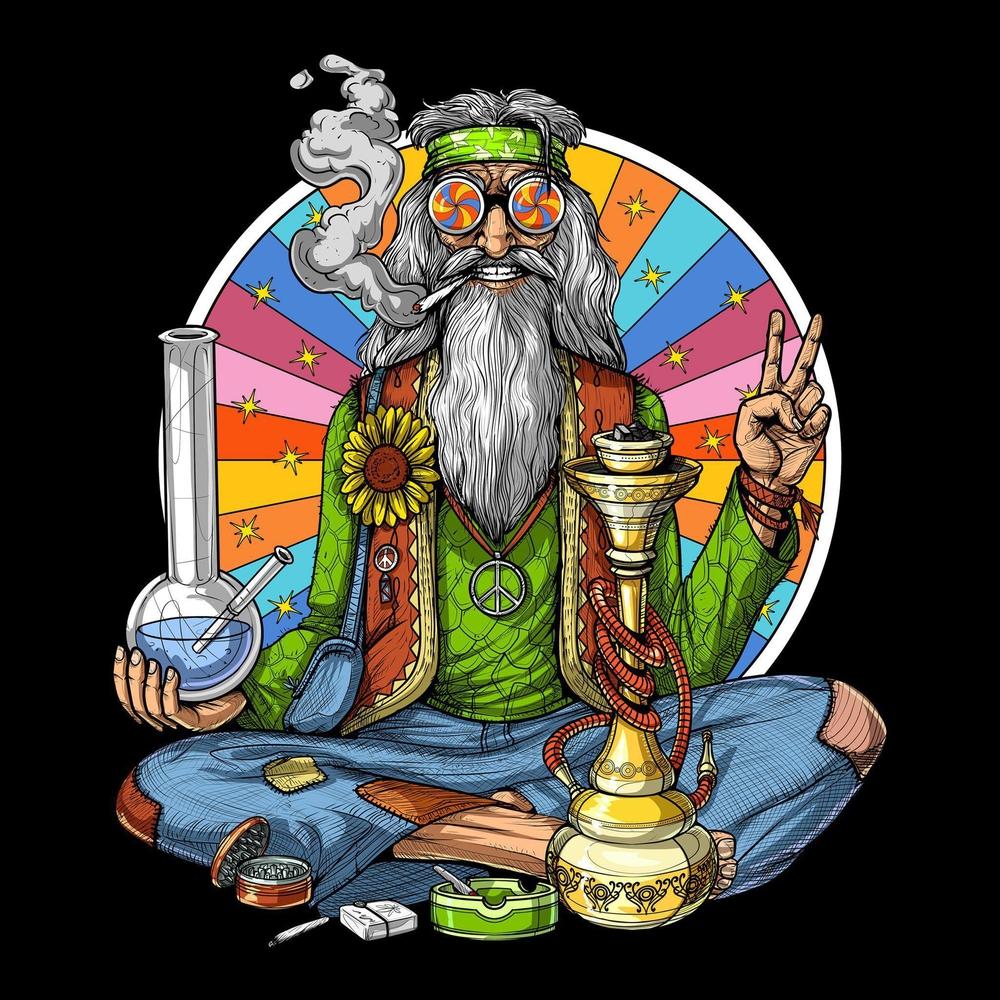 Psychedelic  Mens Tank, Stoner Tank Top, Hippie Tank, Funny Hippie Clothes, Festival Clothing, Mens Hippie Clothes, Hippie Outfit - Psychonautica Store