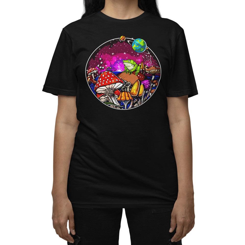 Magic Mushrooms T-Shirt, Mushrooms Forest T-Shirt, Psychedelic T-Shirt, Mushrooms Clothes, Trippy Mushrooms T-Shirt, Mushrooms Clothing, Psilocybin Mushrooms T-Shirt - Psychonautica Store