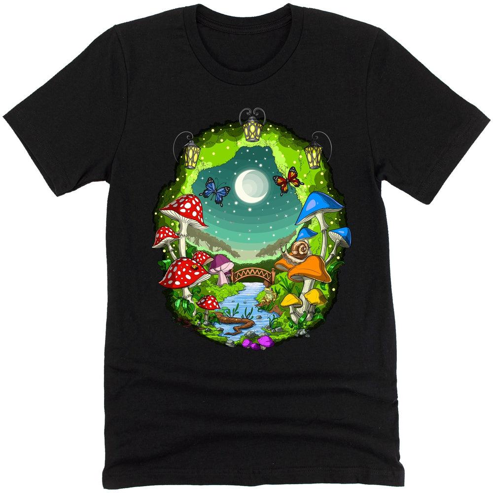 Mushroom T-Shirt, Magic Mushrooms Shirt, Psychedelic Mushroom Tee, Forest Mushrooms T-Shirt, Mushrooms Clothing, Mushroom Clothing - Psychonautica Store