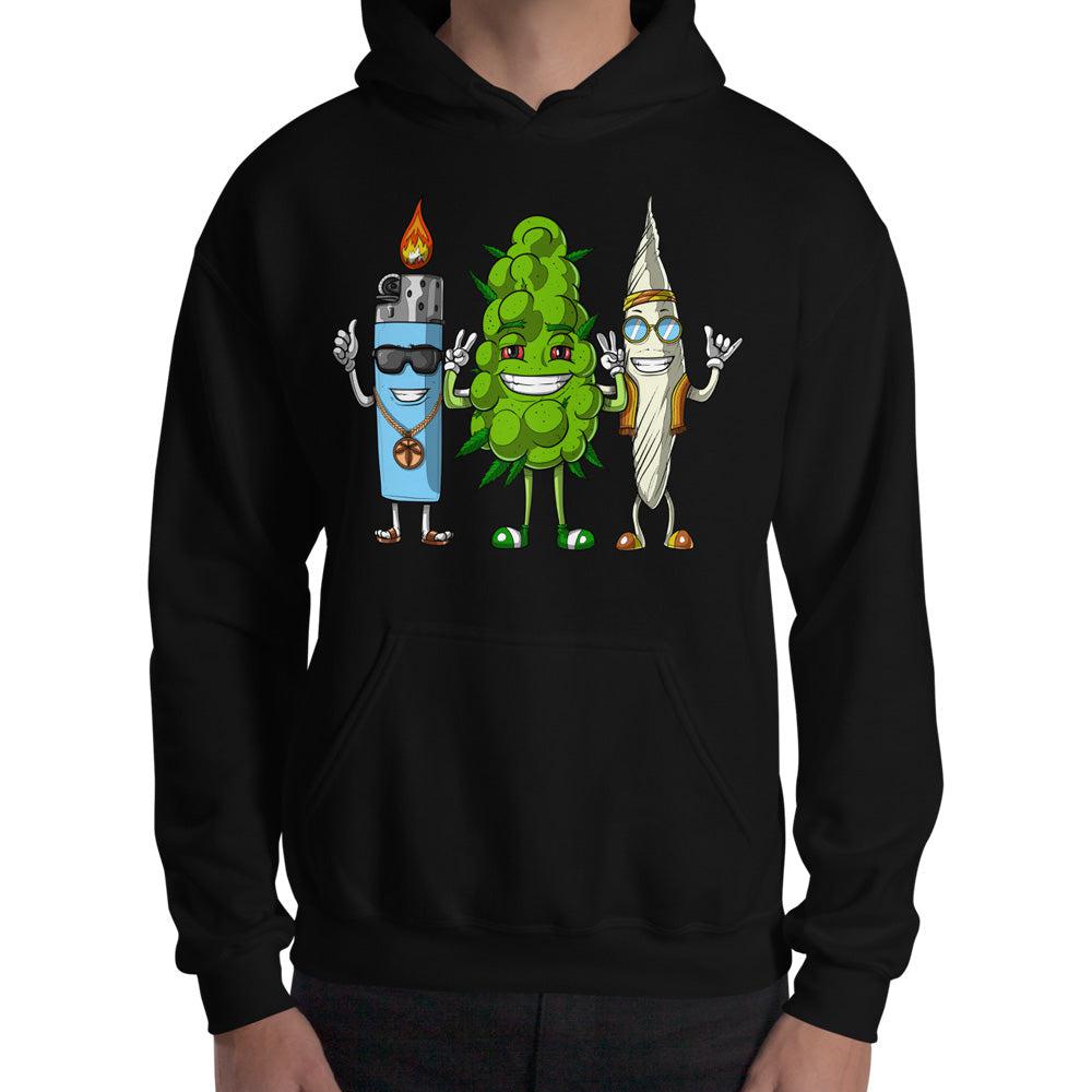 Weed Hoodie, Stoner Hoodie, Cannabis Hoodie, Marijuana Hoodie, Hippie Hoodie, Stoner Clothes, Hippie Outfit - Psychonautica Store