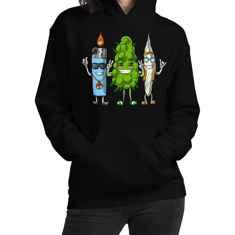 Weed Hoodie, Stoner Hoodie, Cannabis Hoodie, Marijuana Hoodie, Hippie Hoodie, Stoner Clothes, Hippie Outfit - Psychonautica Store