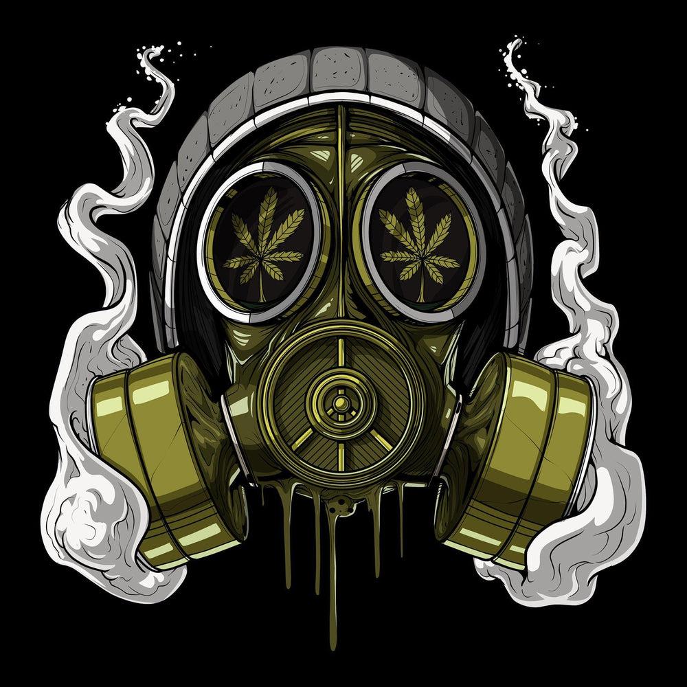 Weed Mask T-Shirt, Weed Mens Shirt, Stoner Tee, Cannabis Shirts, Stoner Clothes, Marijuana Shirt, Stoner Clothing - Psychonautica Store