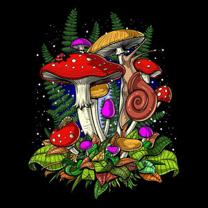 Forest Mushrooms Shirt, Mushrooms Shirt, Hippie Shirt, Mushrooms Clothing, Psychedelic Mushrooms Shirt, Mushroom Clothing - Psychonautica Store